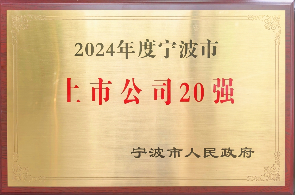 腾博会股份荣登“2024宁波上市公司20强”榜单